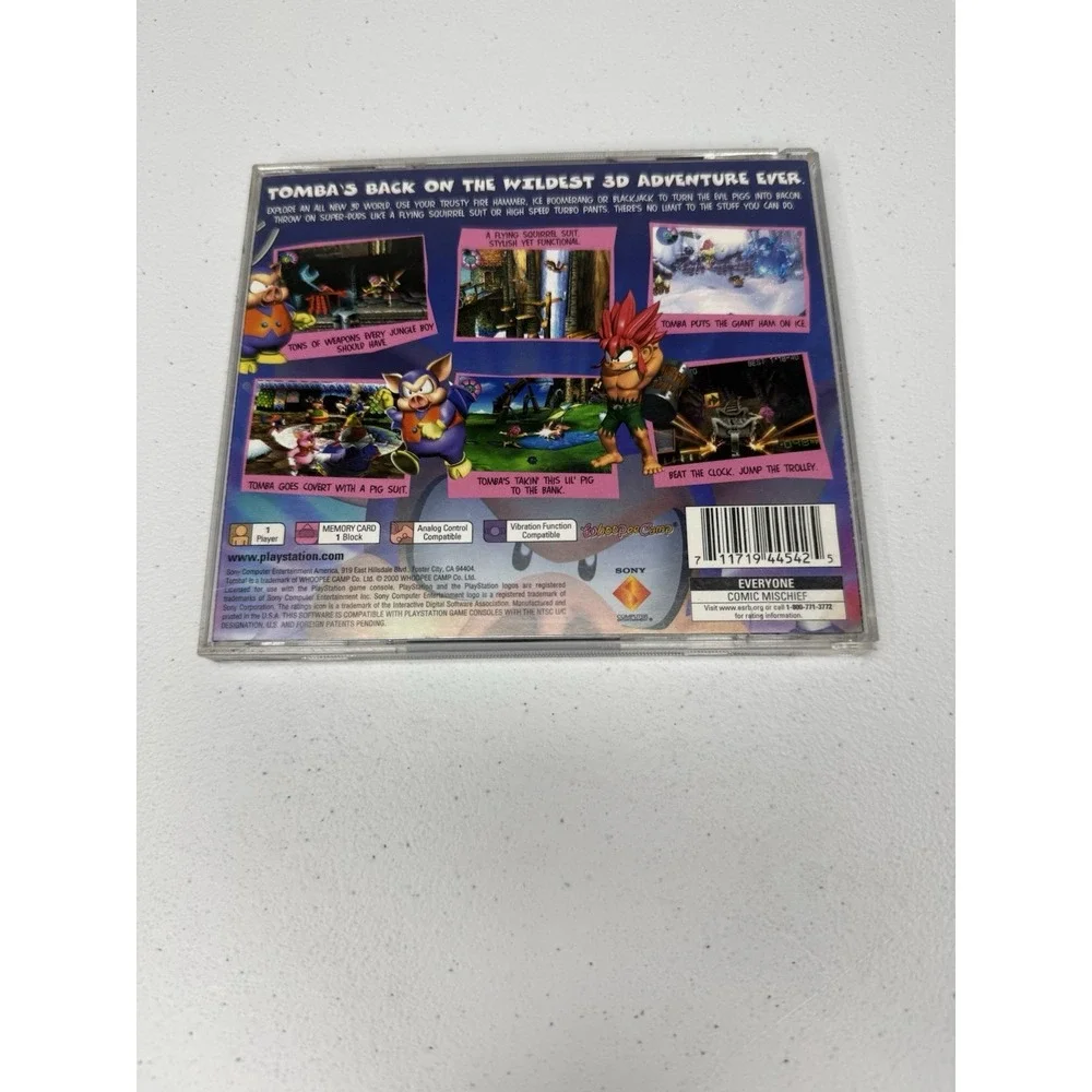 Tomba! 2 The Evil Swine Return PS1 Playstation Complete Tested Works Black Label